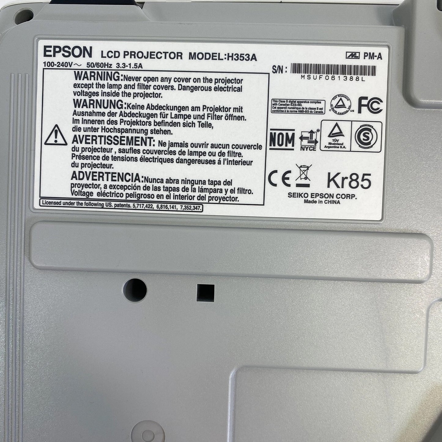 Epson_PowerLite_84_serial_no.
