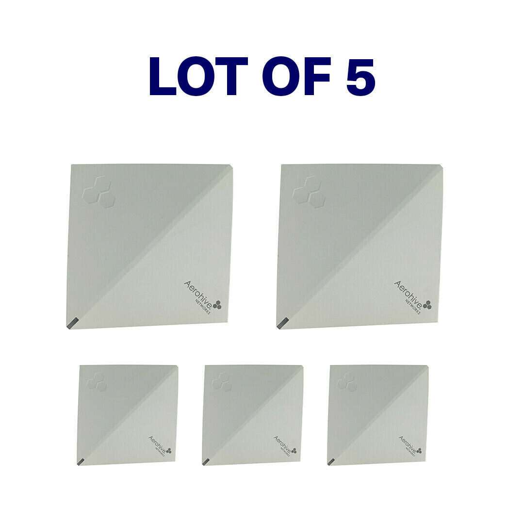 Lot of 5 Original Aerohive AP130 Wireless WiFi Access Point AH-AP130-AC-FCC