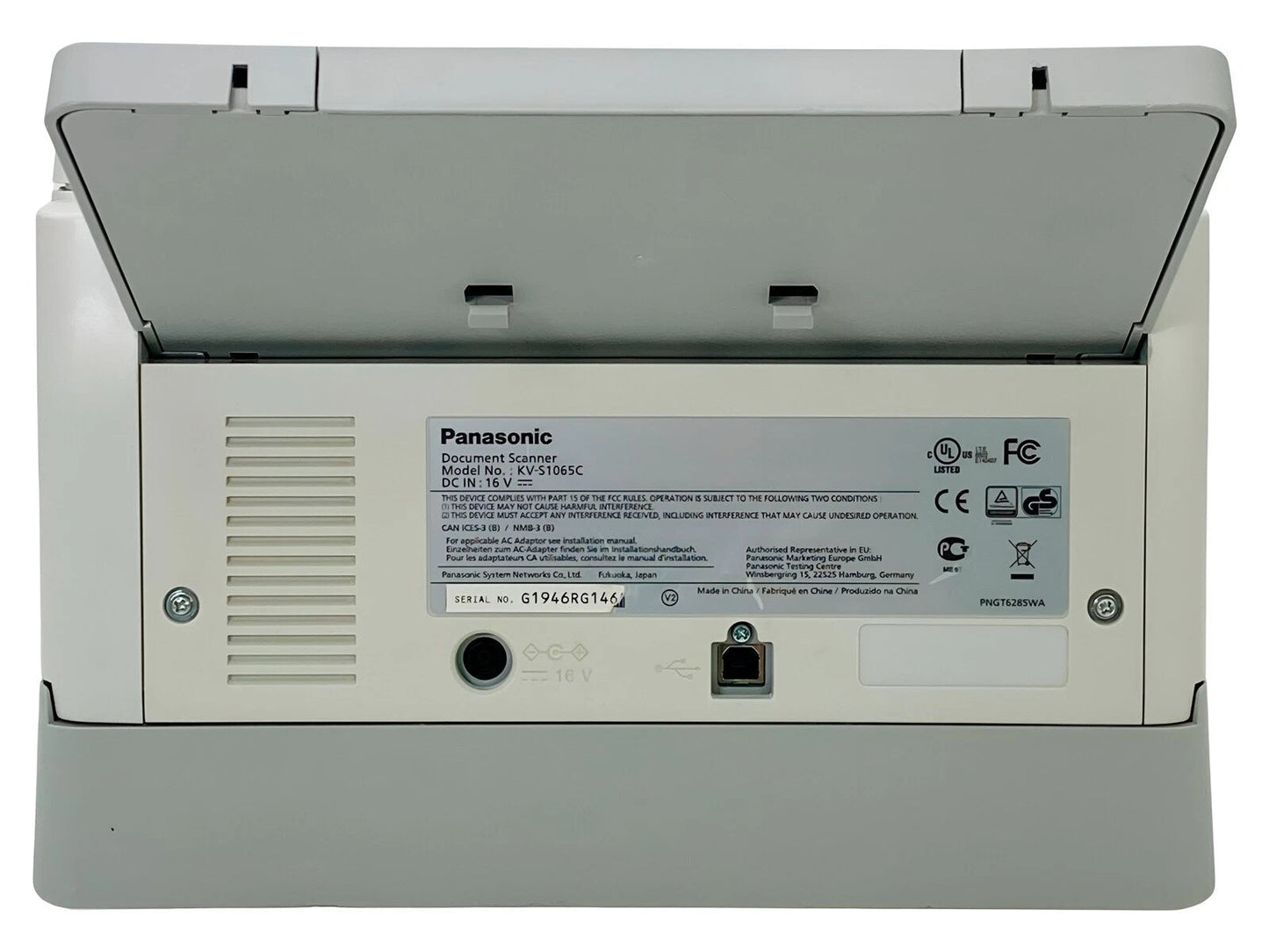 Panasonic KV - S1065C 600DPI Duplex Document Scanner High Speed Color
