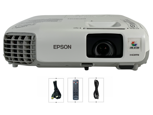 Epson PowerLite X27 1080i 3LCD Projector 2700 ANSI with Accessories Bundle