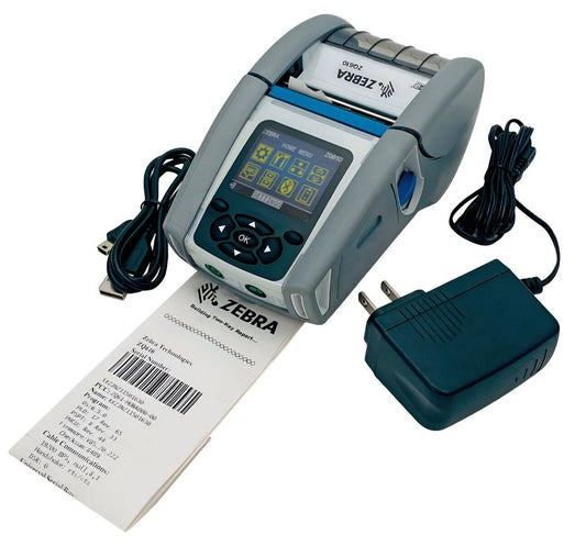 Zebra ZQ610 Mobile Barcode Thermal Printer WiFi Bluetooth USB No Battery TESTED