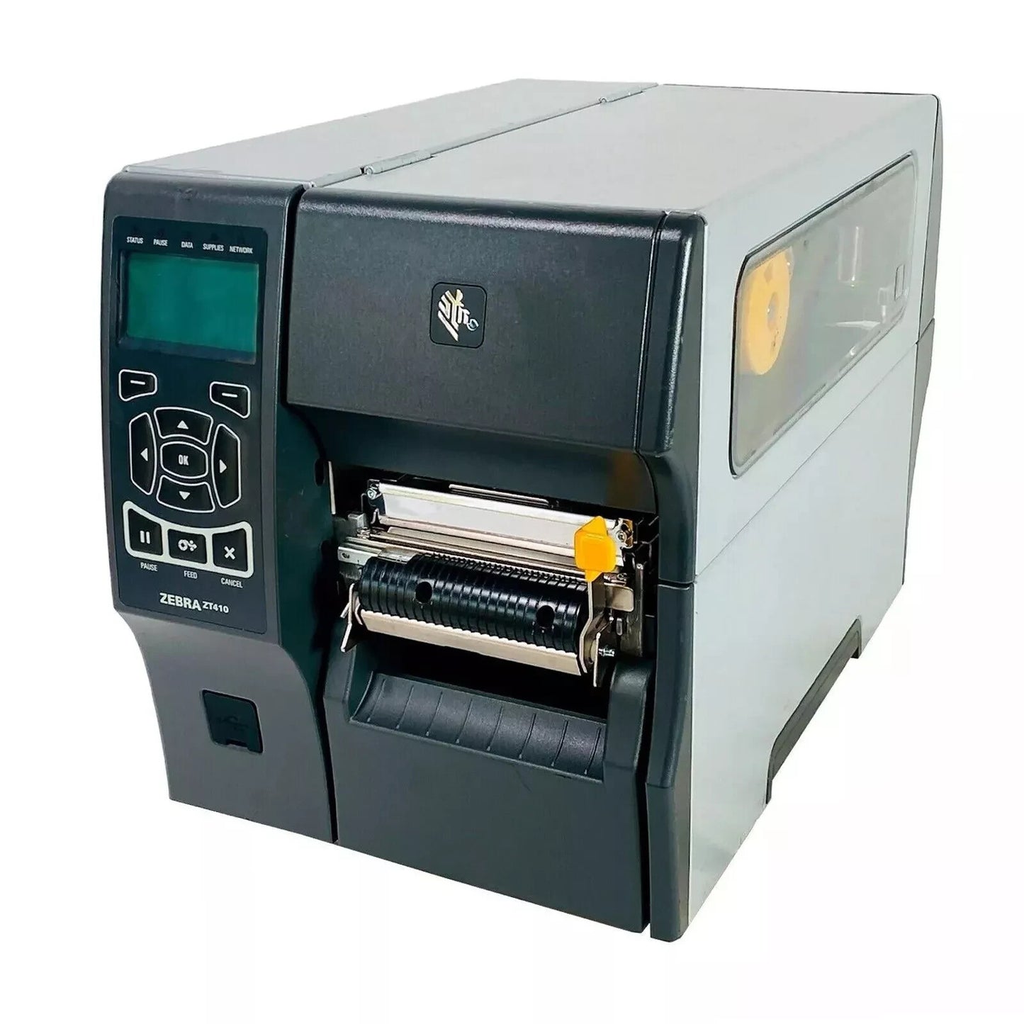 Zebra ZT410 Thermal Transfer Label Printer Peel Rewind BT LAN USB