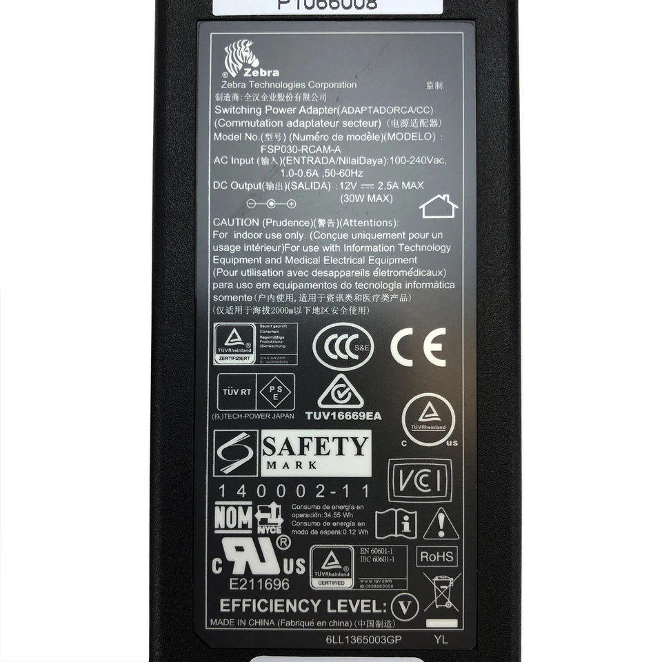 Authentic Zebra ZQ610 ZQ620 ZQ630 Label Printer Charger Power Adapter