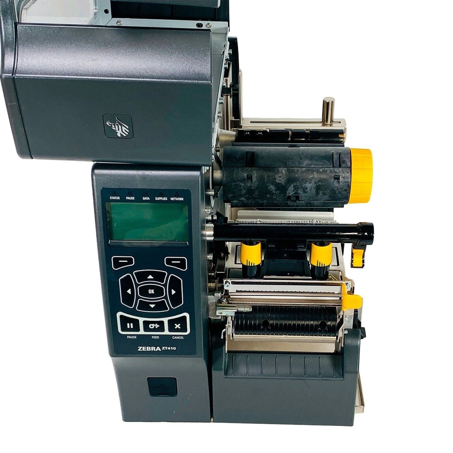 Zebra ZT410 Industrial Thermal Transfer Label Printer 203dpi Peeler Rewinder Bluetooth LAN USB Serial - TeKswamp