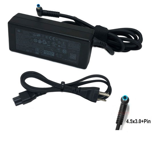 Genuine AC Adapter HP 65W 19.5V 3.33A Pin 4.5*3.0mm for EliteBook Laptop w/Cord