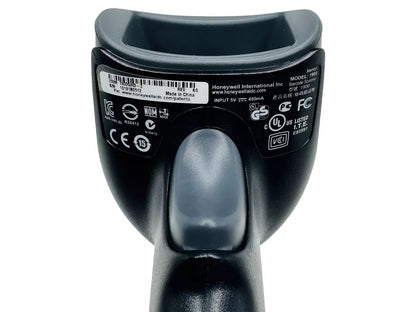 Bottom section with certification markings and model details