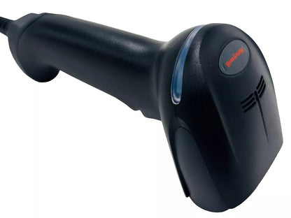 Right angled profile view of scanner body
