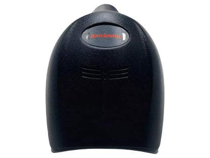 Top view showing logo and ventilation slots