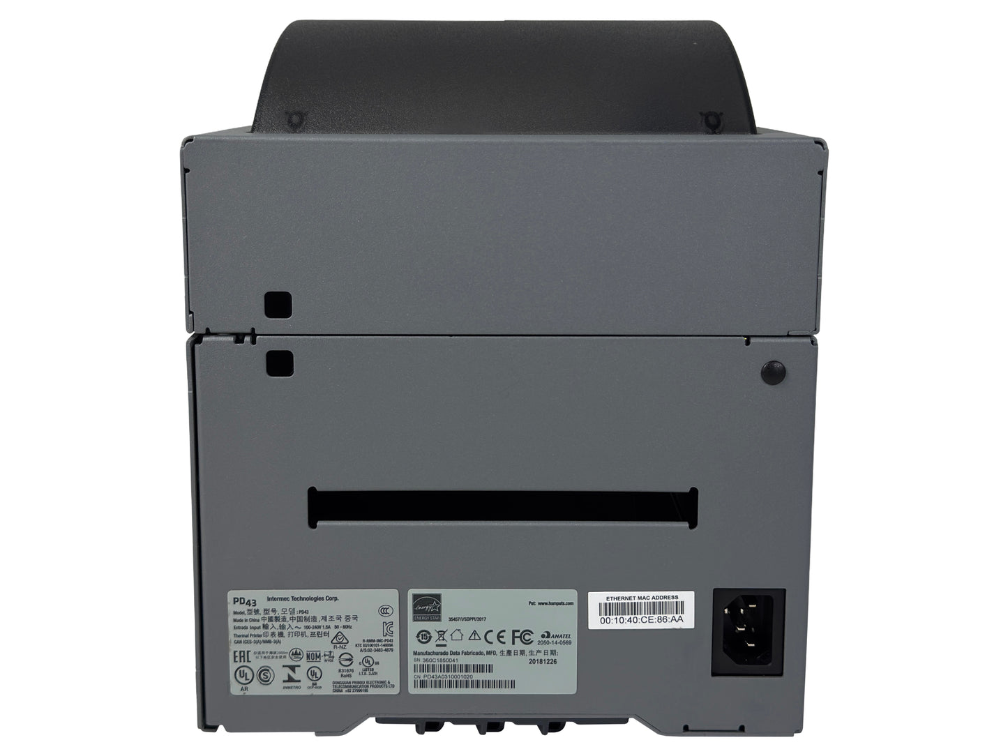 Intermec PD43 (PD43A03100010201) 203 DPI Thermal Transfer Industrial Label Printer – Ethernet, USB, LCD
