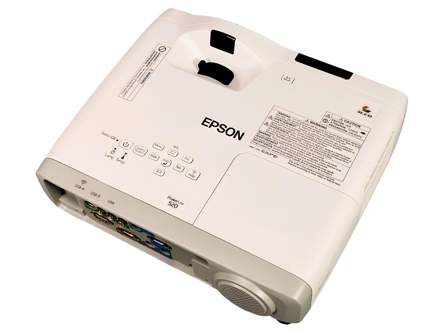 Epson PowerLite 520 H674A LCD Projector | 2700 ANSI Lumens