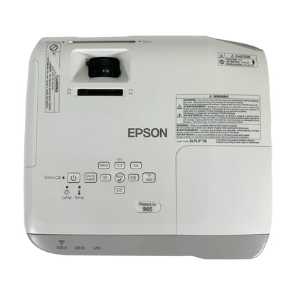 Epson PowerLite 965 Portable Classroom & Meeting Room Projector | 3500 Lumens HDMI XGA