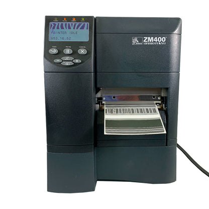 Zebra ZM400 Industrial Thermal Barcode Printer 203 DPI Serial Parallel USB Ethernet