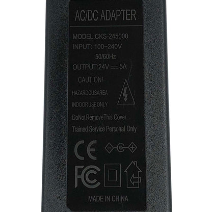 NEW AC/DC Adapter CKS-245000 24V 5A Power Supply Charger