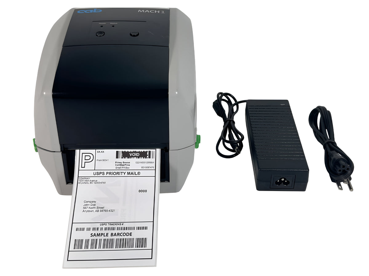 CAB MACH 1 Desktop Label Barcode Printer - USB, Serial, Ethernet / LAN