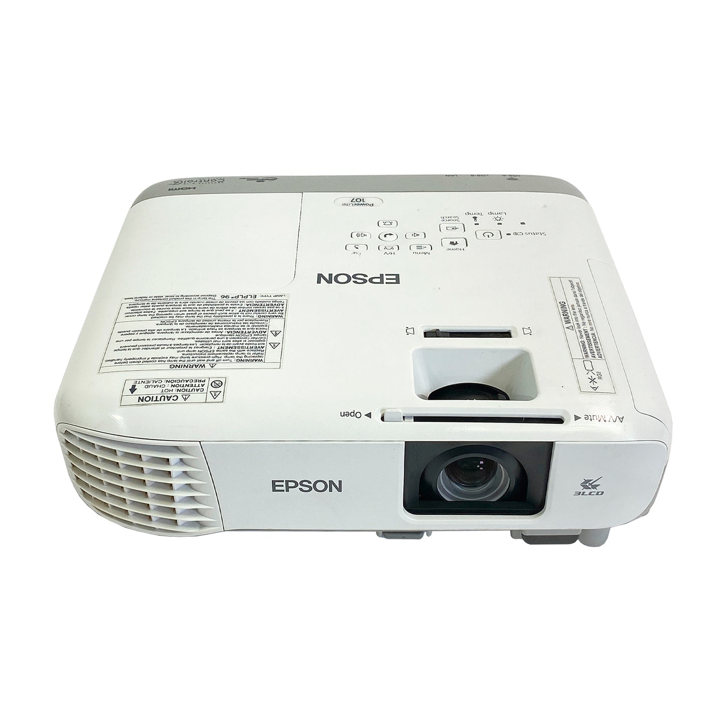 Epson PowerLite 107 H895A LCD Projector | 3500 ANSI Lumens