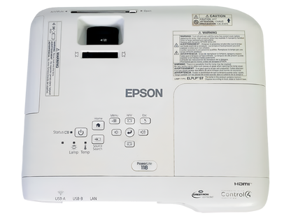 Epson PowerLite 118 HA03A LCD Projector | 3800 Lumens