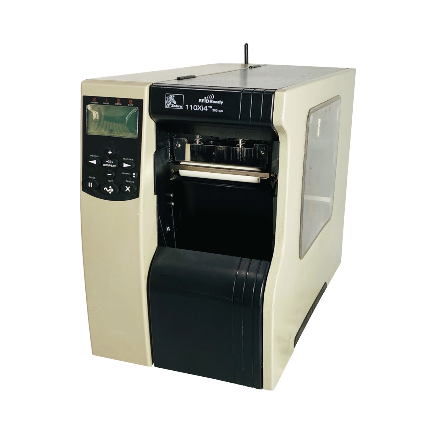Zebra 110Xi4 (112-8K1-00000) 203 DPI Thermal Transfer Industrial Label Printer – Serial, USB, Ethernet, LCD