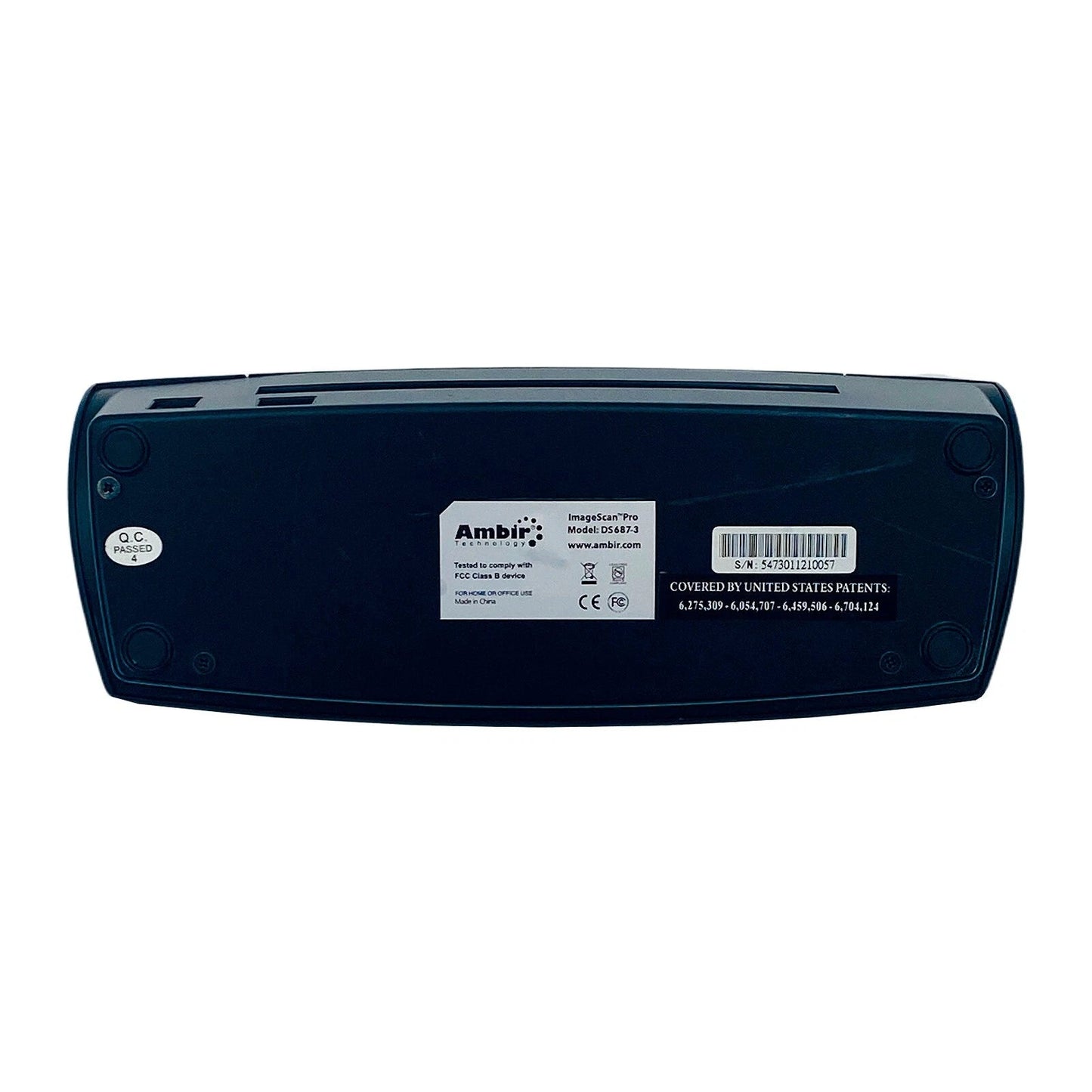 Ambir ImageScan Pro DS687 - 3 Portable Duplex ID Card Pass - Through Scanner