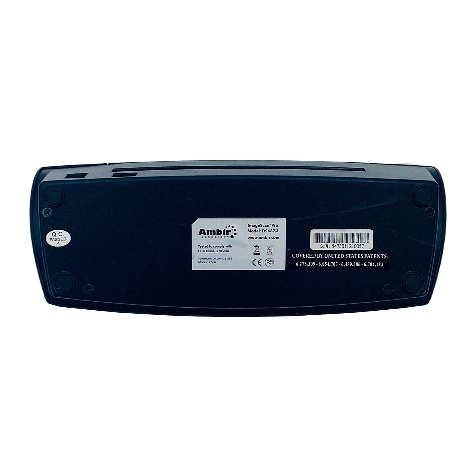 Ambir ImageScan Pro DS687 - 3 Portable Duplex ID Card Pass - Through Scanner