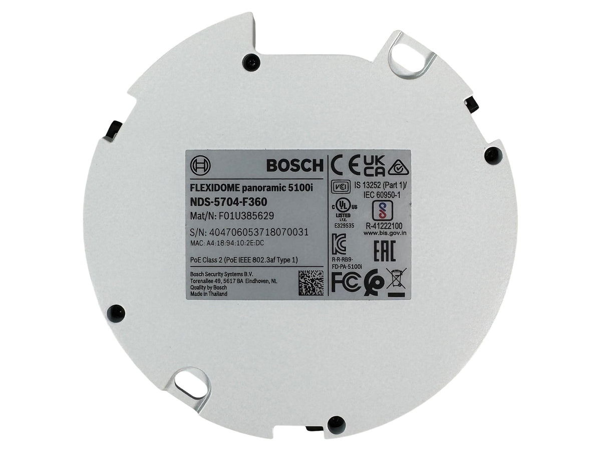 Bosch FLEXIDOME 5100i 12MP 360° Panoramic IP Camera | NDS-5704-F360