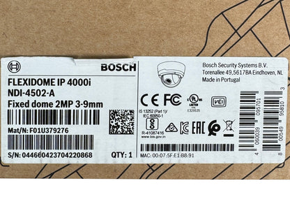 Bosch FLEXIDOME IP 4000i 2MP Outdoor Dome IP Camera | NDI-4502-A