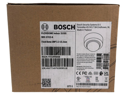 Bosch NDI-3702-A FLEXIDOME 3100i IR 2MP Indoor IP Dome Security Camera