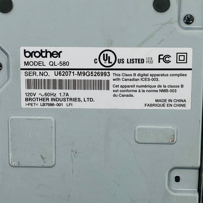 Brother QL-580N Thermal Network Label Printer USB Ethernet Serial
