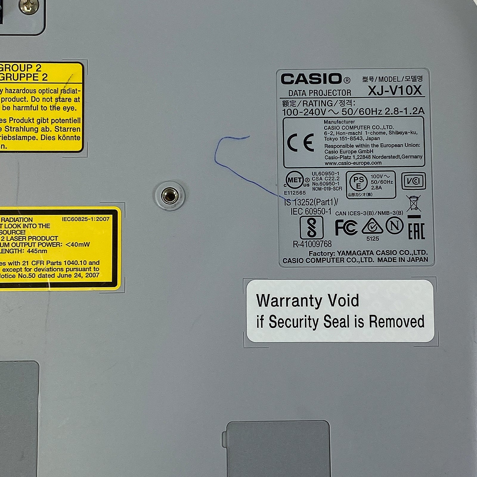 Casio XJ - V10X DLP Projector – 3300 Lumens Laser/LED Hybrid 4K Support