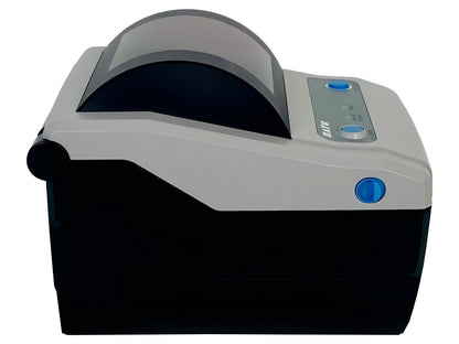 Right side profile with blue latch button detail