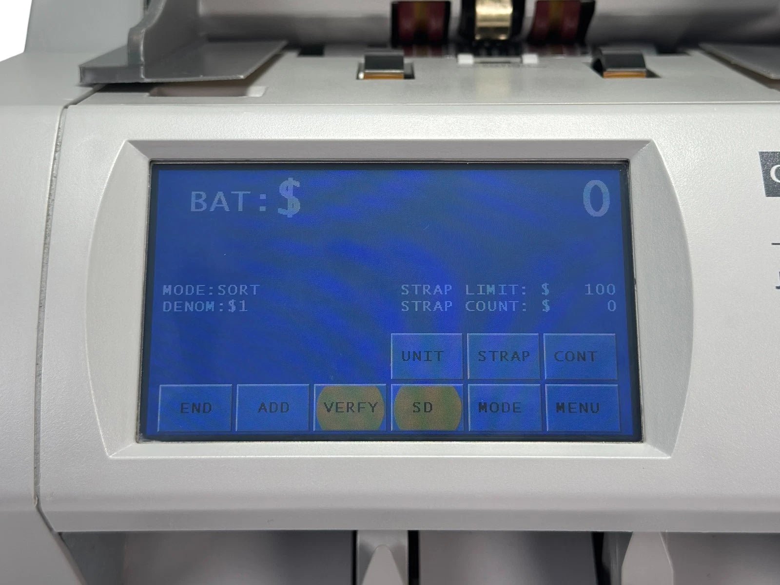 Cummins Allison JetScan 4065ES Currency Bill Counter – UV/MG/Fluorescence Detection, Touchscreen