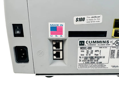 Cummins JetScan 4065 Bill Counter – 406 - 9905 - 00