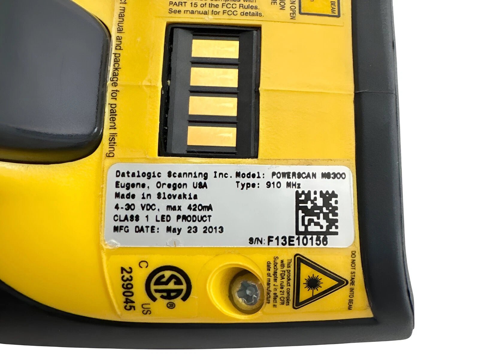 Datalogic PowerScan M8300 910MHz Wireless Barcode Scanner with Cradle USB