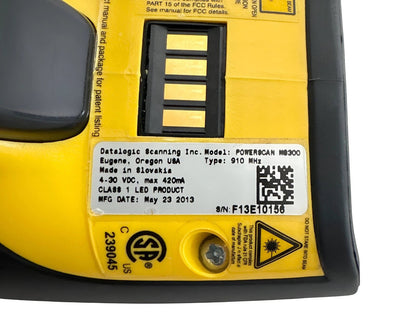 Datalogic PowerScan M8300 910MHz Wireless Barcode Scanner with Cradle USB