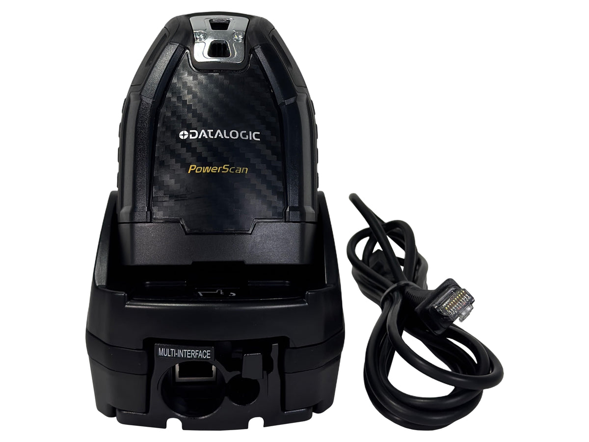 Datalogic PowerScan PM9600 SR910RB Wireless Barcode Scanner Set with BC9600 Base Station & Cable