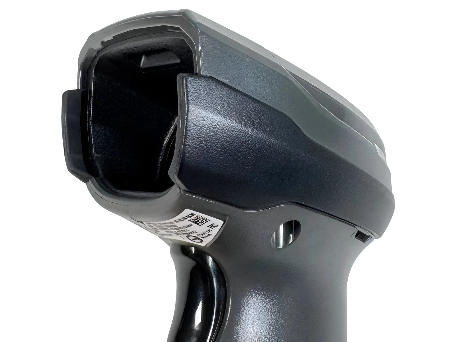 Angled close up of scan head and imager window