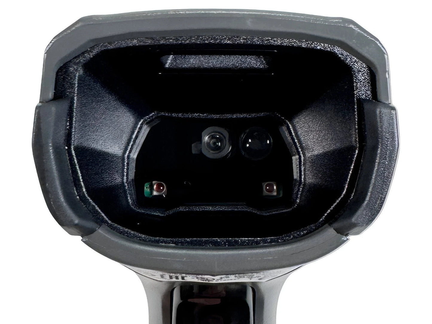 Close up of scan window and imager lens