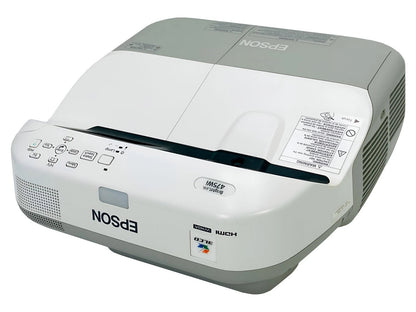 Epson BrightLink 475Wi H453A 3LCD Interactive UST Projector – 2600 Lumens, WXGA, HDMI, ELPLP71+