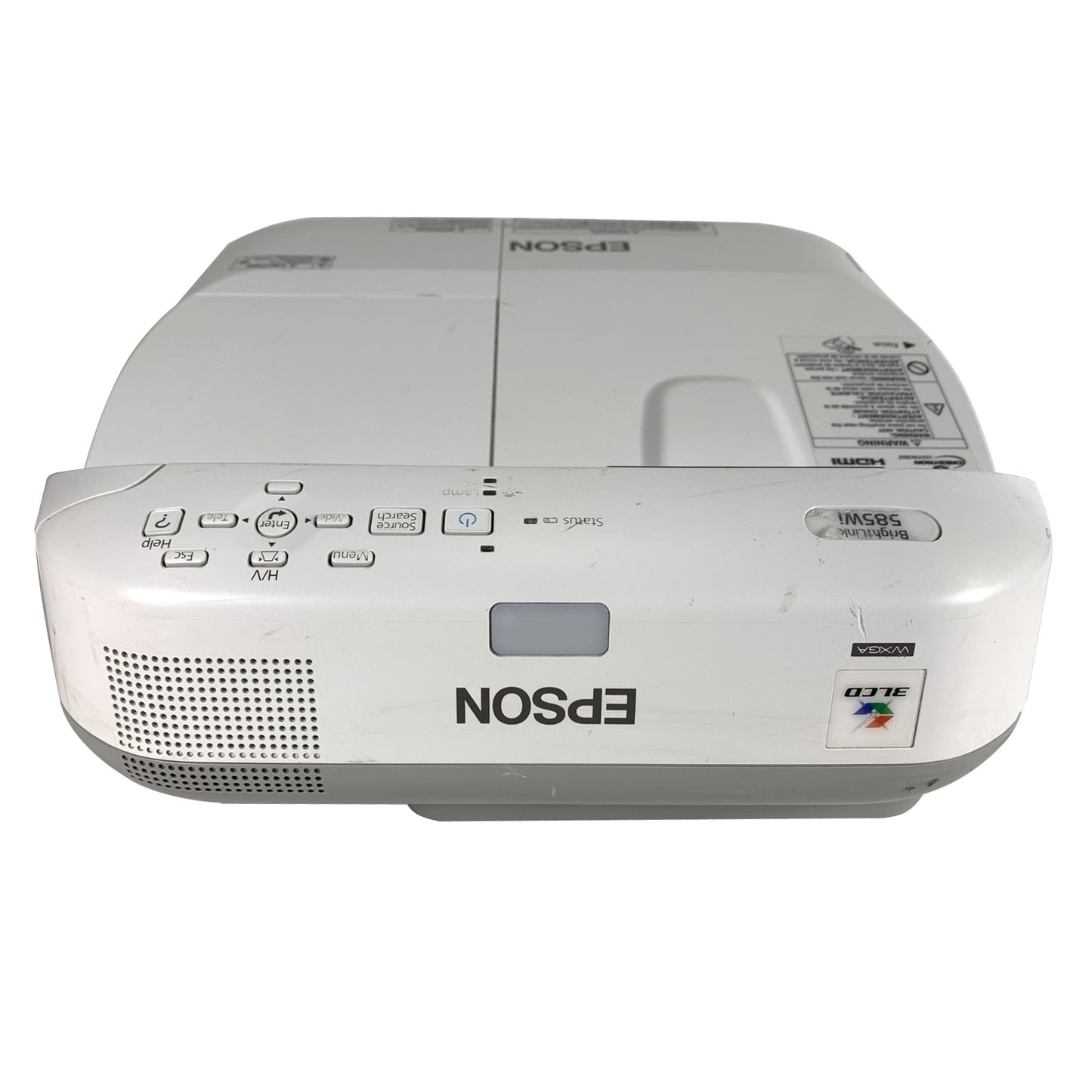 Epson BrightLink 585Wi WXGA 3LCD Projector | Ultra Short Throw | 3300 Lumens