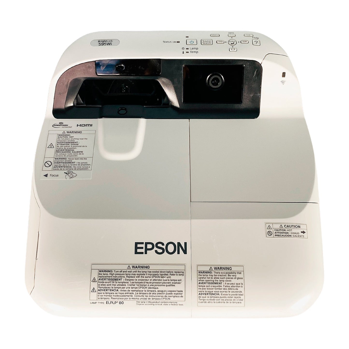 Epson BrightLink 595Wi WXGA 3300 Lumens Ultra Short Throw Interactive Projector with HDMI