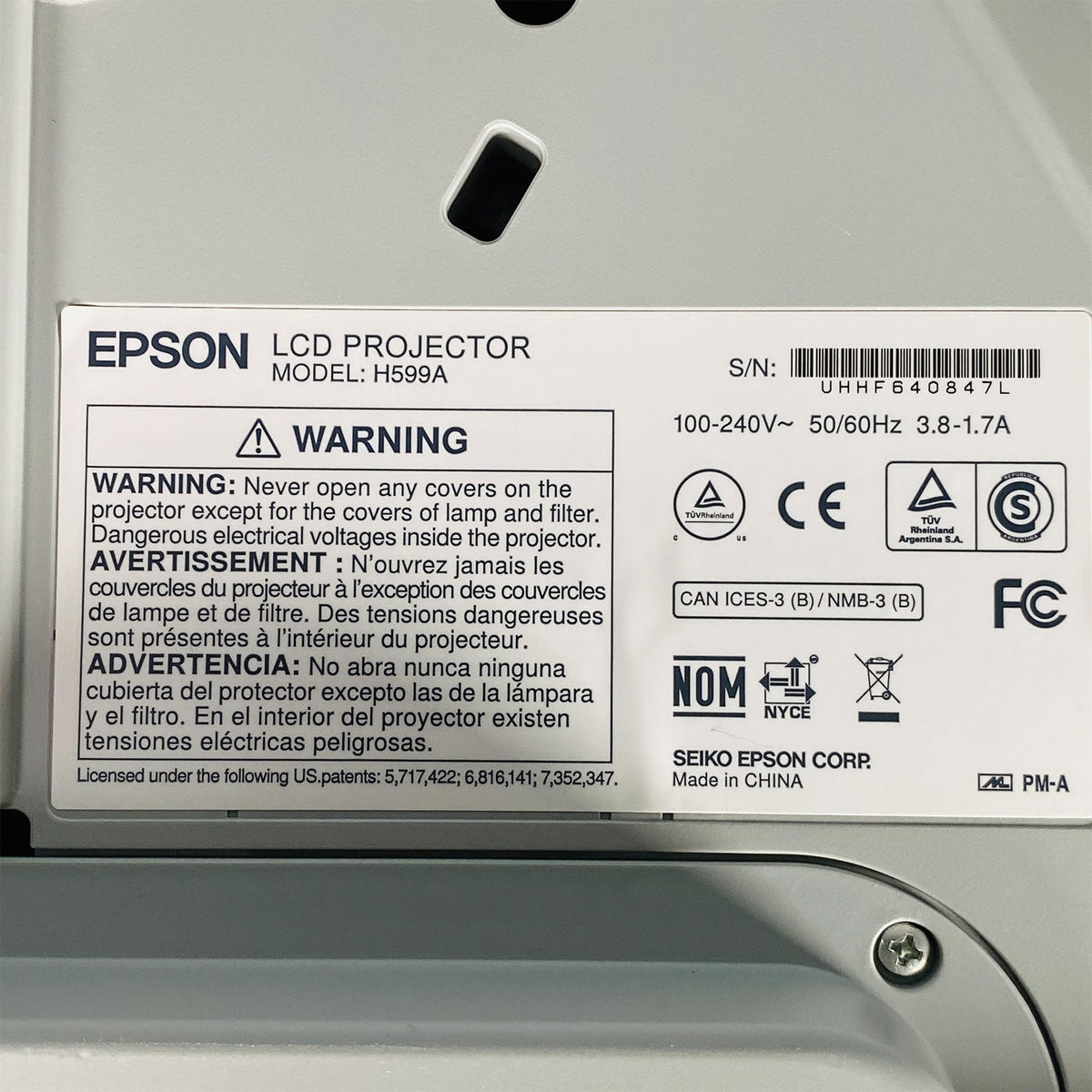 Epson BrightLink 595Wi WXGA 3300 Lumens Ultra Short Throw Interactive Projector with HDMI