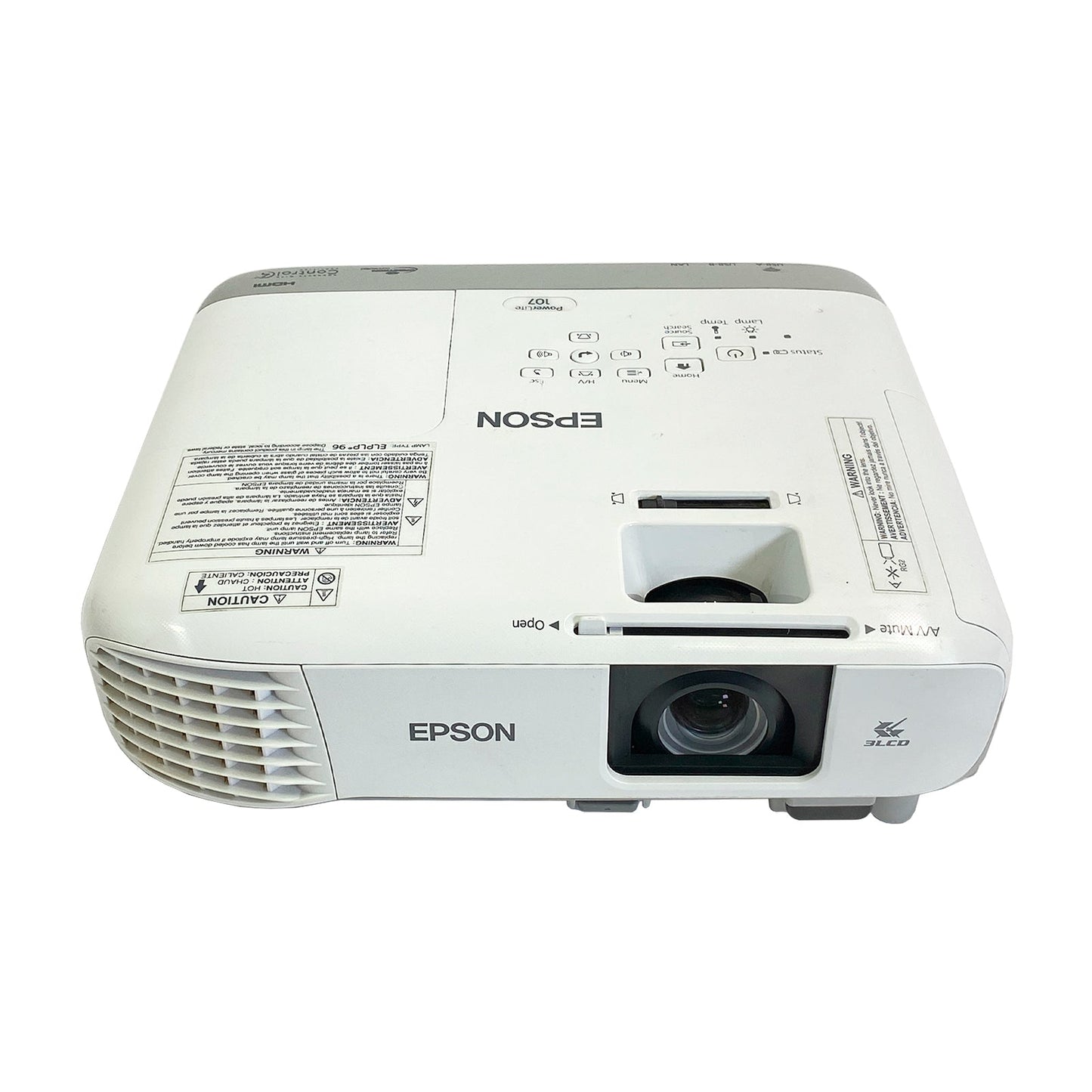 Epson PowerLite 107 H895A LCD Projector | 3500 ANSI Lumens