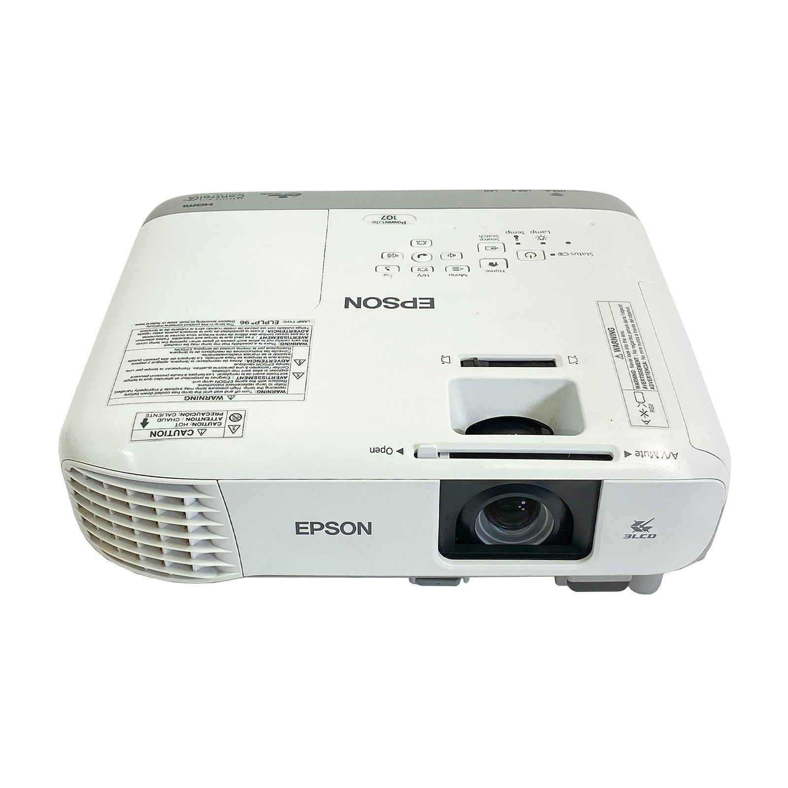 Epson PowerLite 107 H895A LCD Projector | 3500 ANSI Lumens