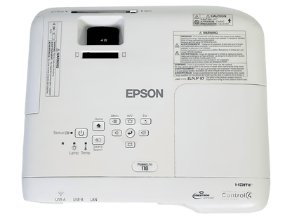 Epson PowerLite 118 HA03A LCD Projector | 3800 Lumens
