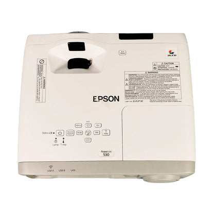 Epson PowerLite 530 3200 Lumens XGA 3LCD Short Throw Classroom & Office Projector HDMI