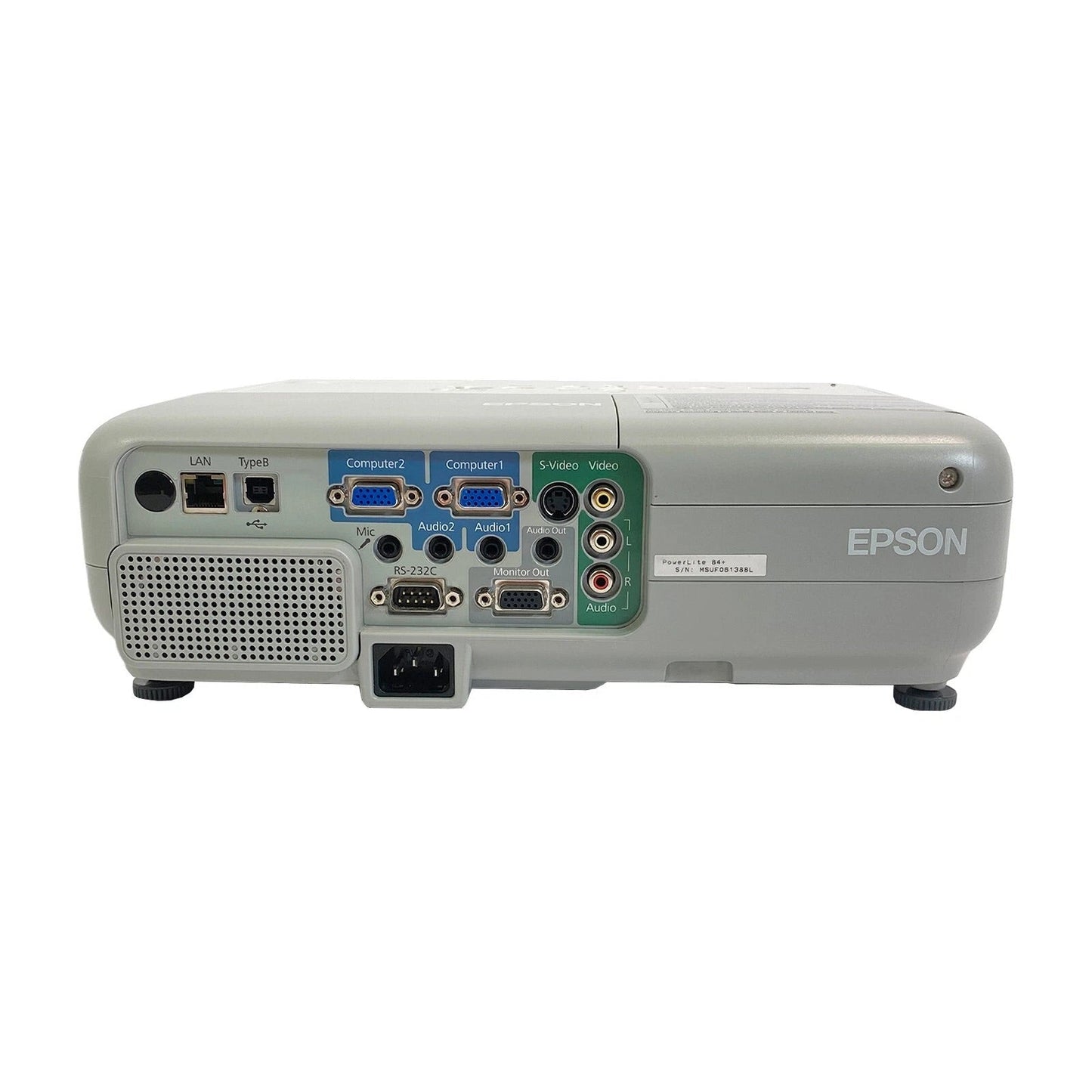 Epson PowerLite 84+ 3LCD Projector Portable 1080i XGA 2,600 Lumens - TeKswamp