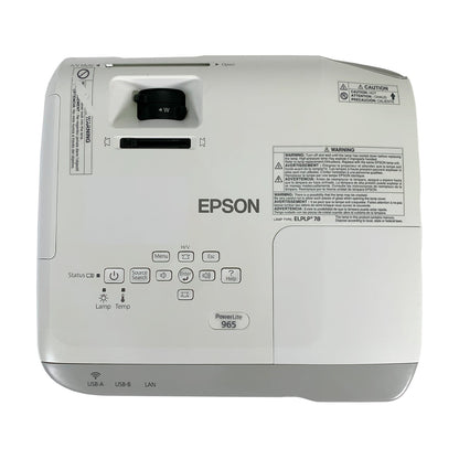 Epson PowerLite 965 Portable Classroom & Meeting Room Projector | 3500 Lumens HDMI XGA
