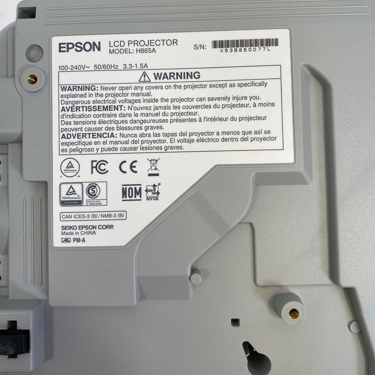 Epson PowerLite 970 4000 Lumens XGA 3LCD Classroom & Office Projector HDMI