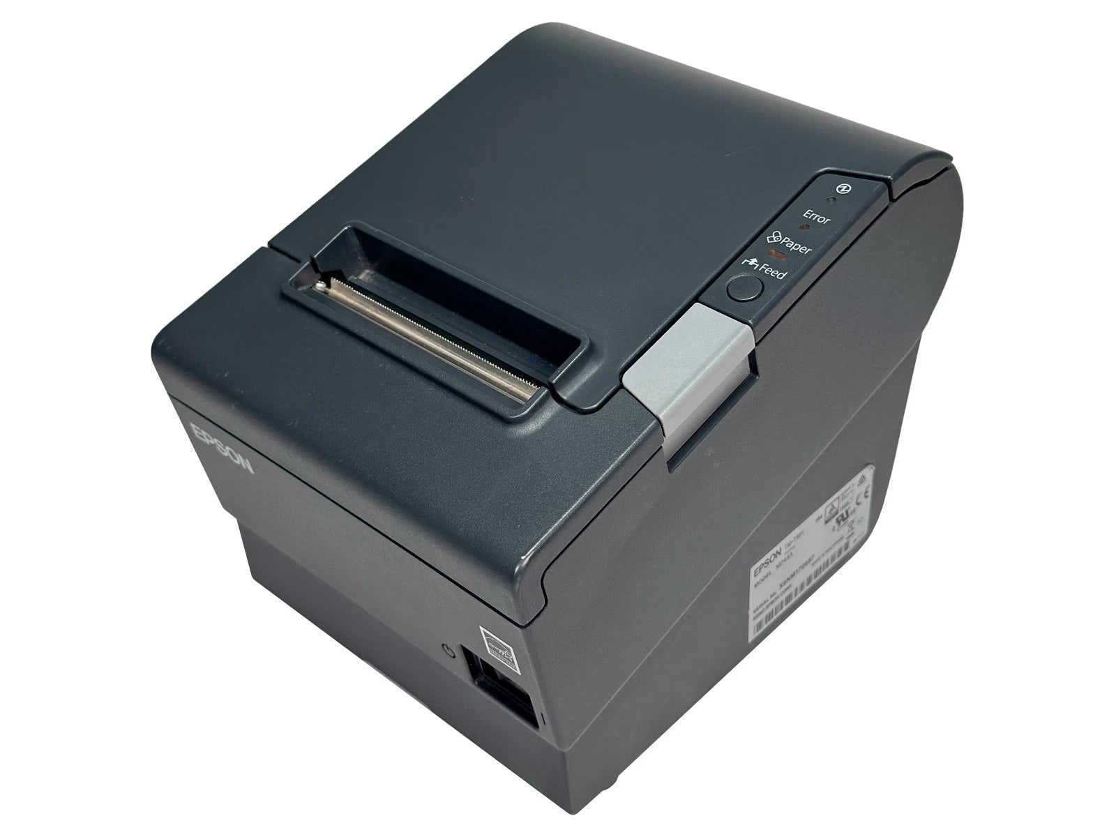 Epson TM-T88V POS thermal receipt printer front top angled view