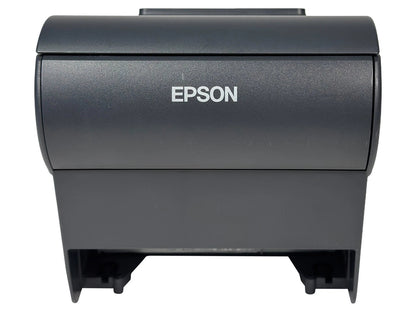 Epson TM-T88V printer back view with Epson logo