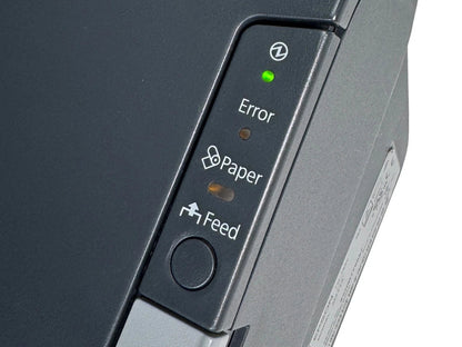 Epson TM-T88V printer control panel with feed and status lights